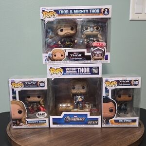 Funko Pop Thor & Valkyrie Collectible Set